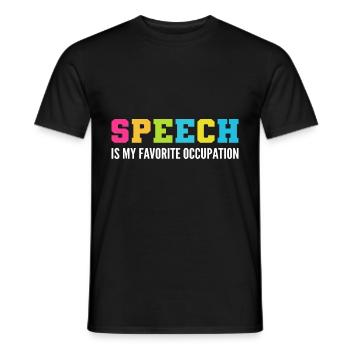 Lieblingsbeschäftigung Sprachenpathologe Geschenk - Männer T-Shirt - Schwarz - Vorne - AI Model Male 178 light (178cm)