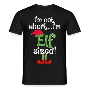 Je ne suis pas court Je suis onze Sized - T-shirt homme - noir - Devant - AI Model Male 178 light (178cm)