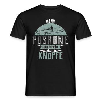 Trombone Trombone Tromboniste Laiton Cadeau - T-shirt homme - noir - Devant - AI Model Male 178 light (178cm)