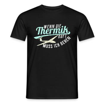 Cadeau de planeur de planeur - T-shirt homme - noir - Devant - AI Model Male 178 light (178cm)