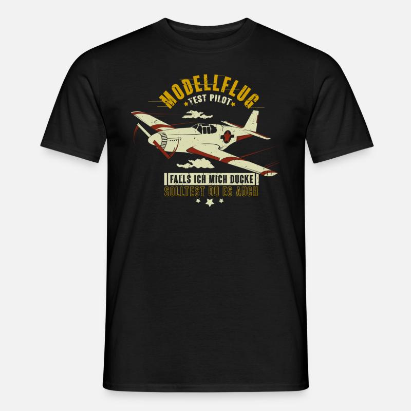 Modellflieger Modellflug RC Flugzeug Test Pilot - Männer T-Shirt - Schwarz