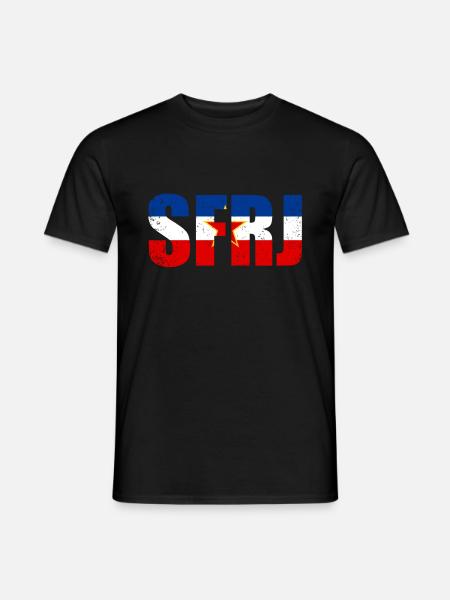 SFRJ Tito Serbie Koratia - T-shirt homme - noir