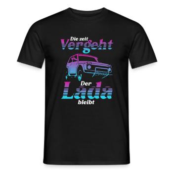 Lada Niva SUV Offroad Geschenk - Männer T-Shirt - Schwarz - Vorne - AI Model Male 178 light (178cm)