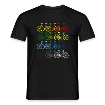 Vélo vélo vélo design cadeau pour les cyclistes - T-shirt homme - noir - Devant - AI Model Male 178 light (178cm)
