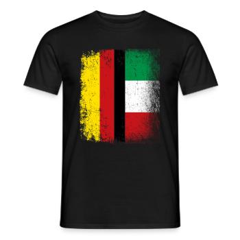 Idée cadeau Italie Allemagne - T-shirt homme - noir - Devant - AI Model Male 178 light (178cm)