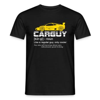 Car Guy Sport Car Lover Funny Car Mechanic - Men's T-Shirt - black - Front - AI Model Male 178 light (178cm)