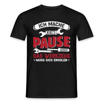 Lustige Automechaniker Sprüche KFZ Mechaniker - Männer T-Shirt - Schwarz - Vorne - AI Model Male 178 light (178cm)
