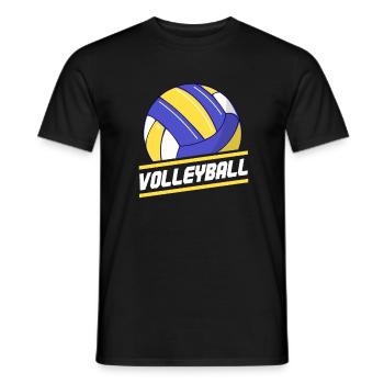 Volleyball Volleyball player Beach volleyball - Men's T-Shirt - black - Front - AI Model Male 178 light (178cm)