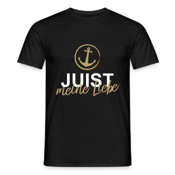 Juist meine Liebe Insel Urlaub Nordsee Wattenmeer - Männer T-Shirt - Schwarz - Vorne - AI Model Male 178 light (178cm)