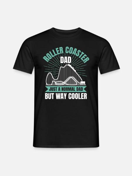 Parc d’attractions Roller Coaster Papa - T-shirt homme - noir