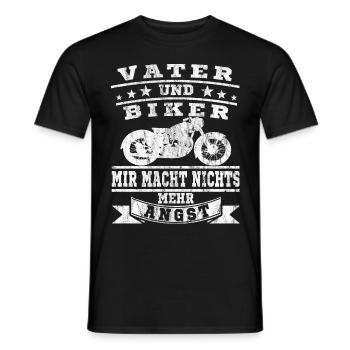 Motorrad Biker Motorradfahrer Bikers Bikerin - Männer T-Shirt - Schwarz - Vorne - AI Model Male 178 light (178cm)