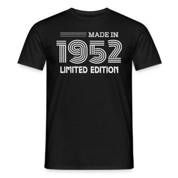 1952 Birthday Gift Idea 1952 - Men's T-Shirt - black - Front - AI Model Male 178 light (178cm)