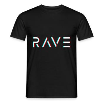 Speedcore Gabber Frenchcore Schranz Hardtekk Rave - Männer T-Shirt - Schwarz - Vorne - AI Model Male 178 light (178cm)