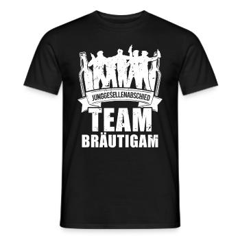 Junggesellenabschied Team Bräutigam JGA - Männer T-Shirt - Schwarz - Vorne - AI Model Male 178 light (178cm)