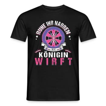 Ruhe Ihr Narren Die Königin Wirft - Männer T-Shirt - Schwarz - Vorne - AI Model Male 178 light (178cm)