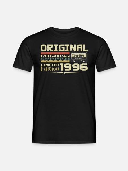 Août 1996 - Né en Août 1996 Construit en Août 1996 - Mænd T-shirt - sort