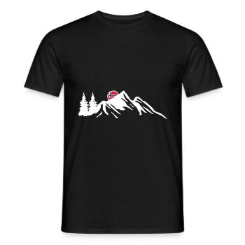 Norwegen Norweger Skandinavien - Männer T-Shirt - Schwarz - Vorne - AI Model Male 178 light (178cm)