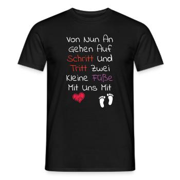 Baby Sprüche - Geburt Kinderwunsch Kinder Sprüche - Männer T-Shirt - Schwarz - Vorne - AI Model Male 178 light (178cm)