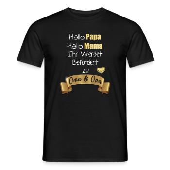 Ihr Werdet Befördert Zu Oma und Opa - Männer T-Shirt - Schwarz - Vorne - AI Model Male 178 light (178cm)
