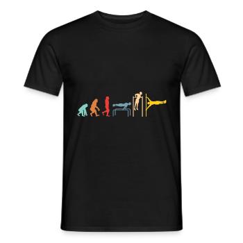Calisthenics Evolution Street Body Workout - Männer T-Shirt - Schwarz - Vorne - AI Model Male 178 light (178cm)