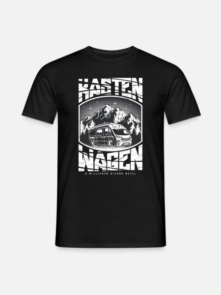 Kastenwagen Camping - Männer T-Shirt - Schwarz