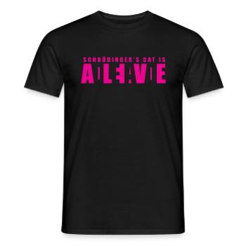 Schrödingers Chat - Dead or Alive - T-shirt homme - noir - Devant - AI Model Male 178 light (178cm)