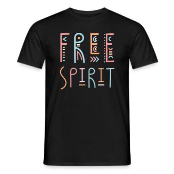 Tenue de Goa - psytrance, psychédélique, festival - T-shirt homme - noir - Devant - AI Model Male 178 light (178cm)