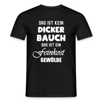Das ist kein Bauch Feinkostgewölbe - Männer T-Shirt - Schwarz - Vorne - AI Model Male 178 light (178cm)