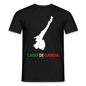 Lake Garda Lago Di Garda Holiday Gift - Men's T-Shirt - black - Front - AI Model Male 178 light (178cm)