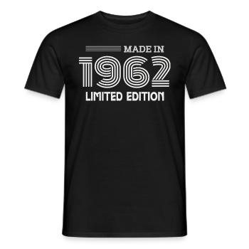 1962 Geburtstagsgeschenk 1962 Geschenkidee - Männer T-Shirt - Schwarz - Vorne - AI Model Male 178 light (178cm)