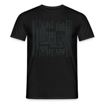 Boots in nature farmer ASCII - Men's T-Shirt - black - Front - AI Model Male 178 light (178cm)