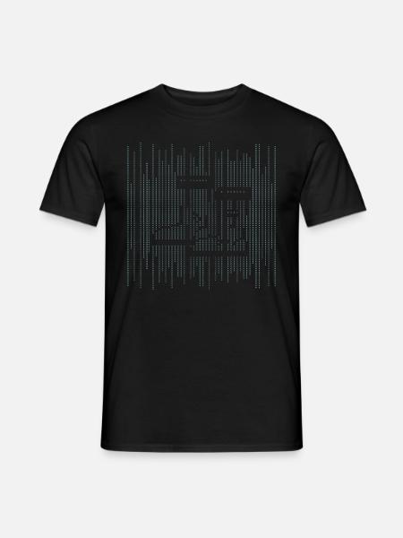 Boots in nature farmer ASCII - Men's T-Shirt - black