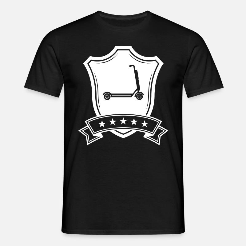 E-roller Wappen - Männer T-Shirt - Schwarz