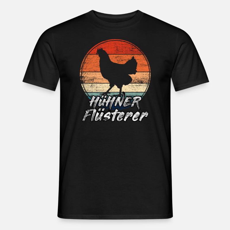 Hühner Flüsterer - Männer T-Shirt - Schwarz