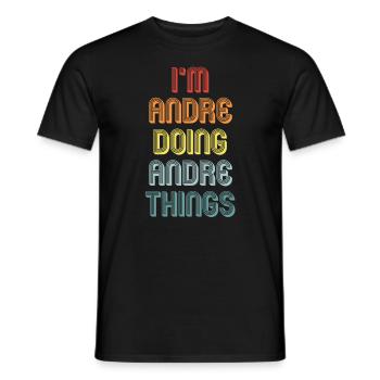 ANDRE - T-shirt homme - noir - Devant - AI Model Male 178 light (178cm)