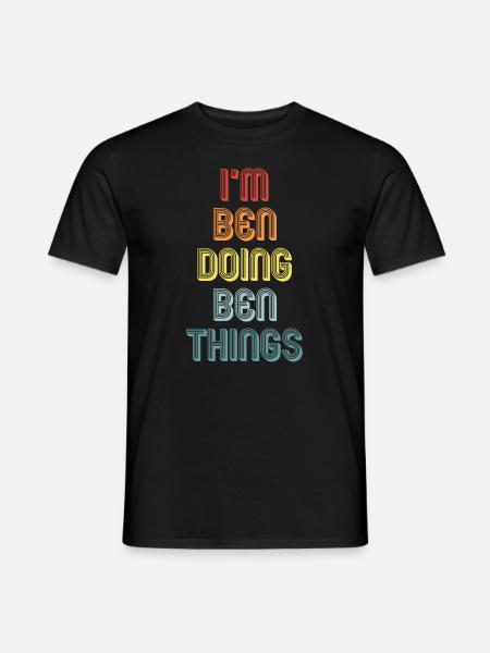 BEN - Männer T-Shirt - Schwarz