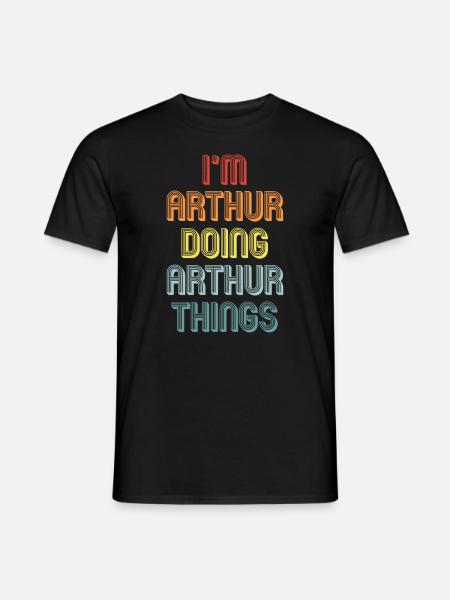 ARTHUR - Männer T-Shirt - Schwarz