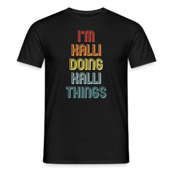 KALLI - T-shirt homme - noir - Devant - AI Model Male 178 light (178cm)