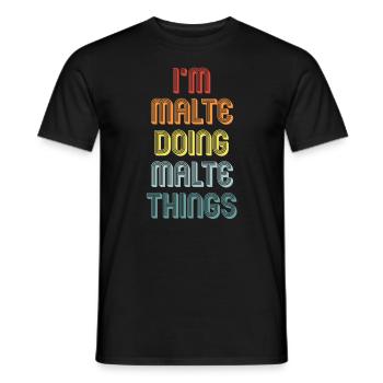 PEINT - T-shirt homme - noir - Devant - AI Model Male 178 light (178cm)
