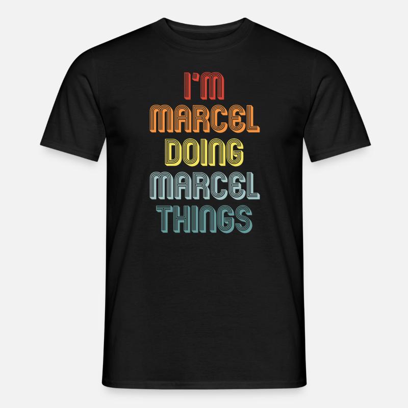 MARCEL - Männer T-Shirt - Schwarz