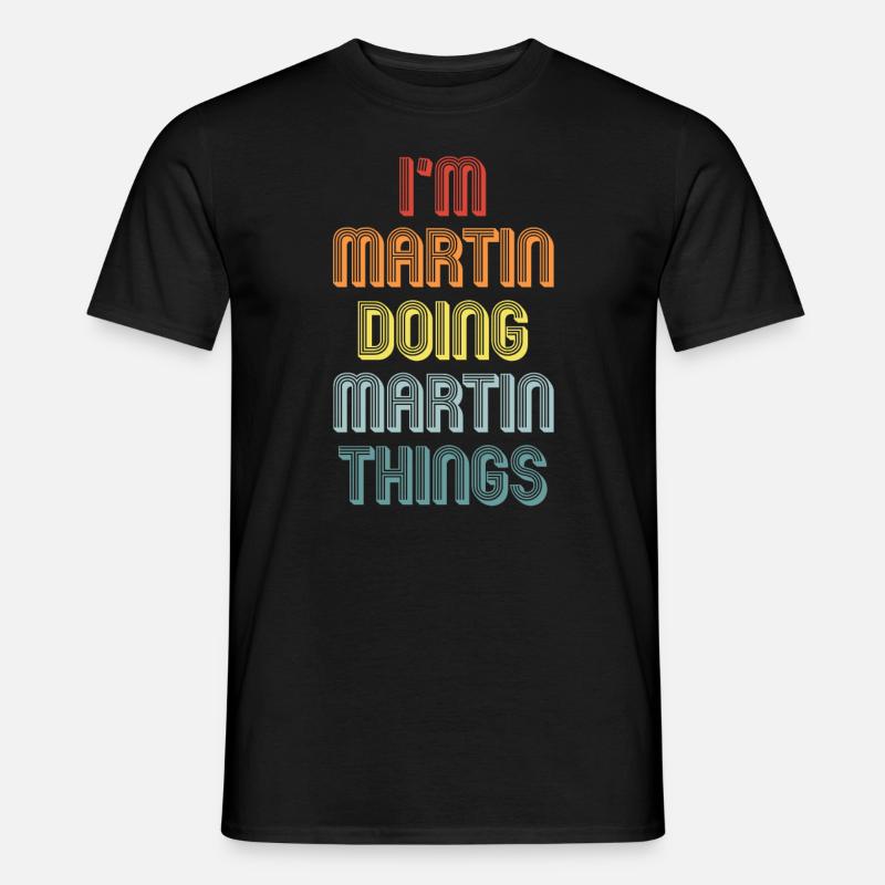 MARTIN - Männer T-Shirt - Schwarz