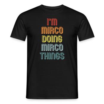 MIRCO - T-shirt homme - noir - Devant - AI Model Male 178 light (178cm)