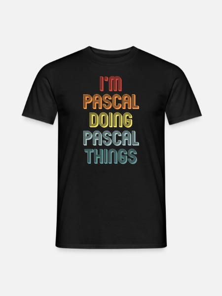 PASCAL - T-shirt homme - noir