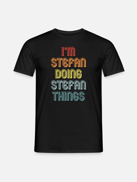 STEFAN - Men's T-Shirt - black