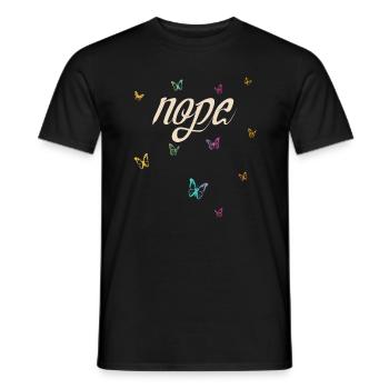 Nope - Just say no! - Men's T-Shirt - black - Front - AI Model Male 178 light (178cm)
