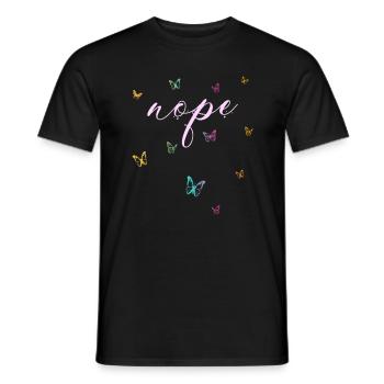 Nope - Just say no! - Men's T-Shirt - black - Front - AI Model Male 178 light (178cm)