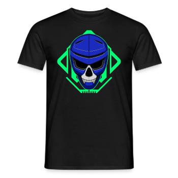 Skull Robot - Men's T-Shirt - black - Front - AI Model Male 178 light (178cm)