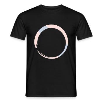 enso spirituality zen buddhism - Men's T-Shirt - black - Front - AI Model Male 178 light (178cm)