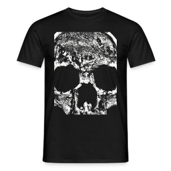 Skullface - Männer T-Shirt - Schwarz - Vorne - AI Model Male 178 light (178cm)