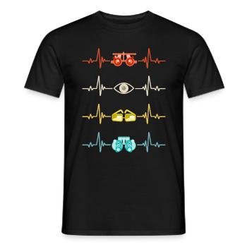 Optometrist Optician Optometry Ophthalmologist - Männer T-Shirt - Schwarz - Vorne - AI Model Male 178 light (178cm)